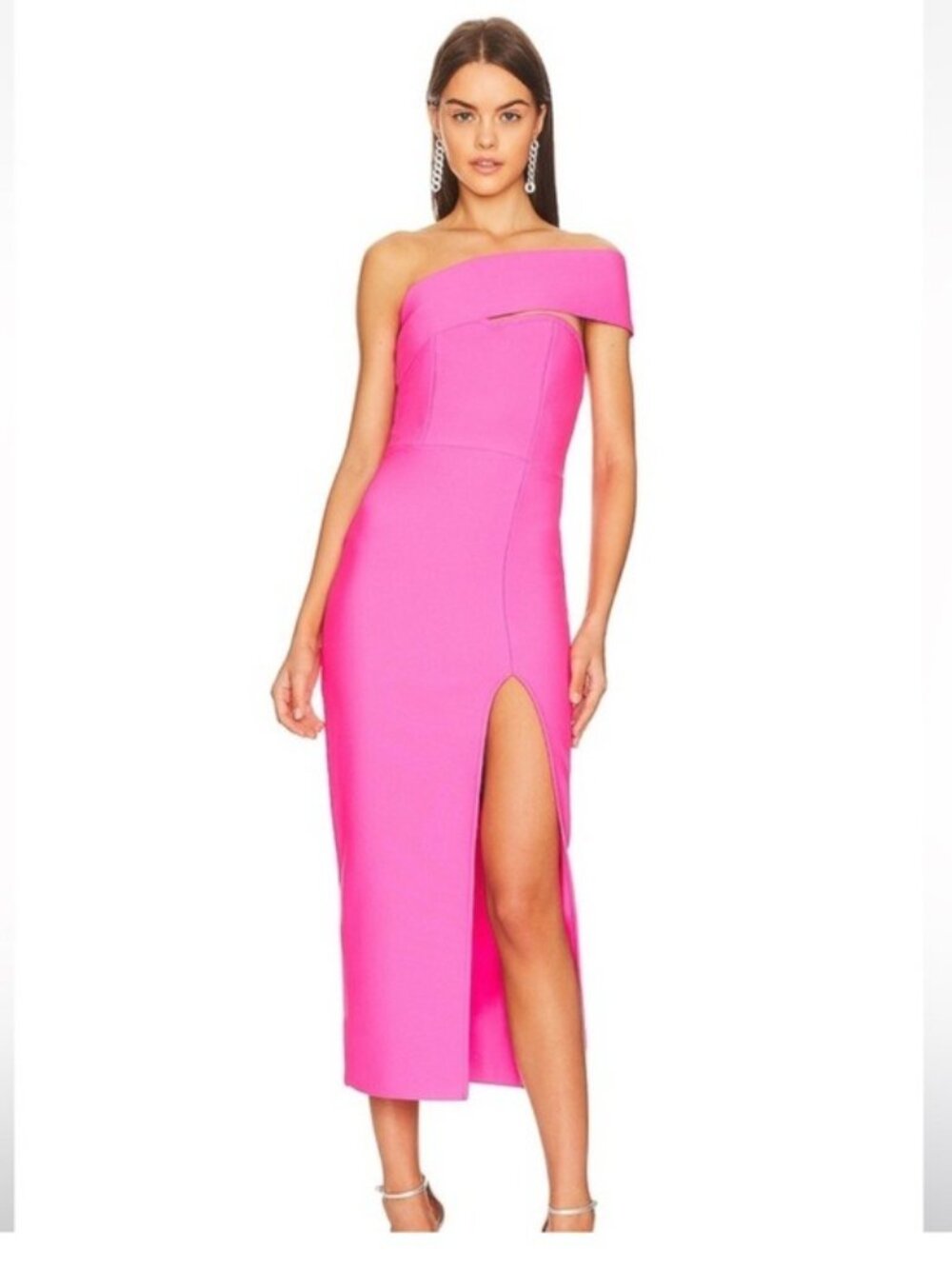 ELLIATT Soroa Dress in Hot Pink sz XS Revolve Snatched Baddie